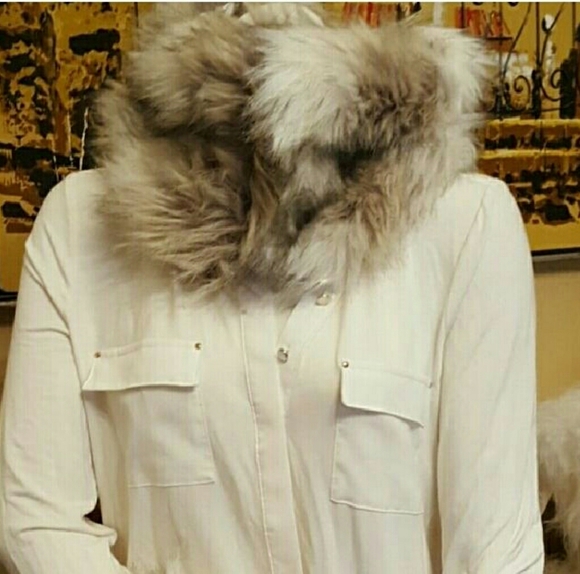 LOFT Accessories - Ann Taylor Loft Faux Fur Scarf